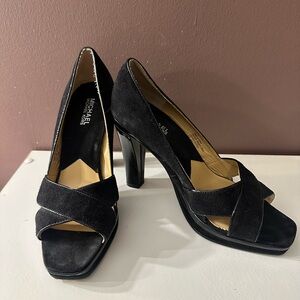 Michael Kors Black Suede Heels
